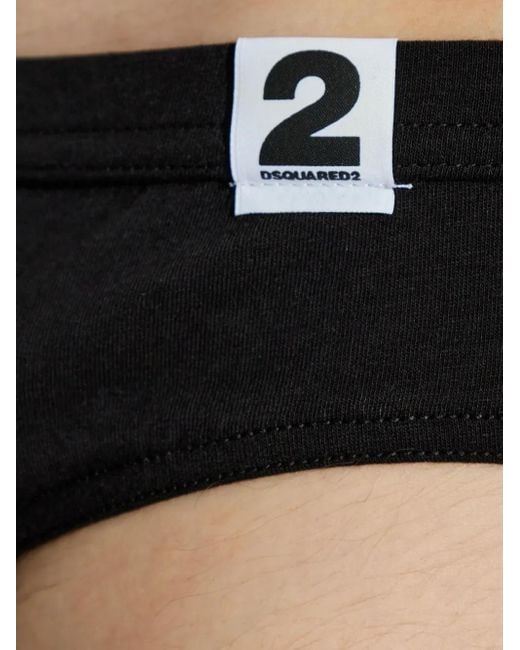 DSquared² Slip Mit Logo-Etikett in Black für Herren