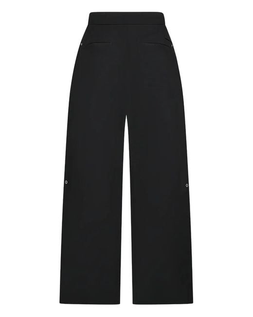 AMI Black Wide Trousers for men