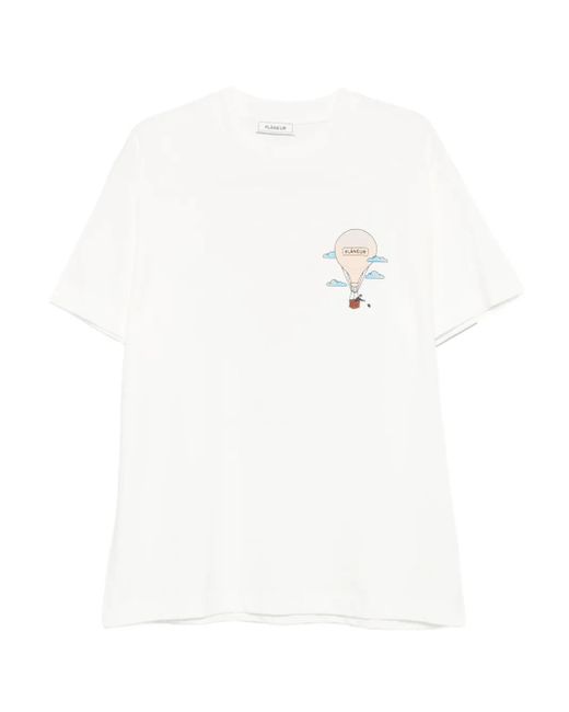 T-Shirt Aéronautique flâneur pour homme en coloris White