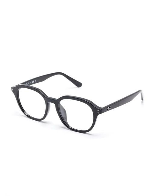 Ray-Ban Black Square-Frame Glasses for men