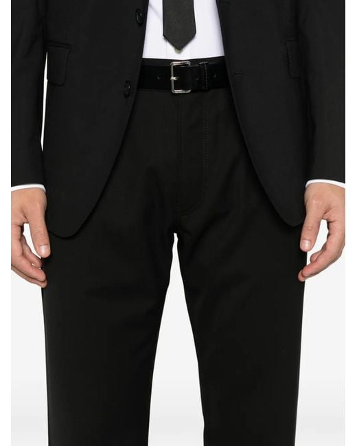 Giorgio Armani Black Buttoned Denim for men