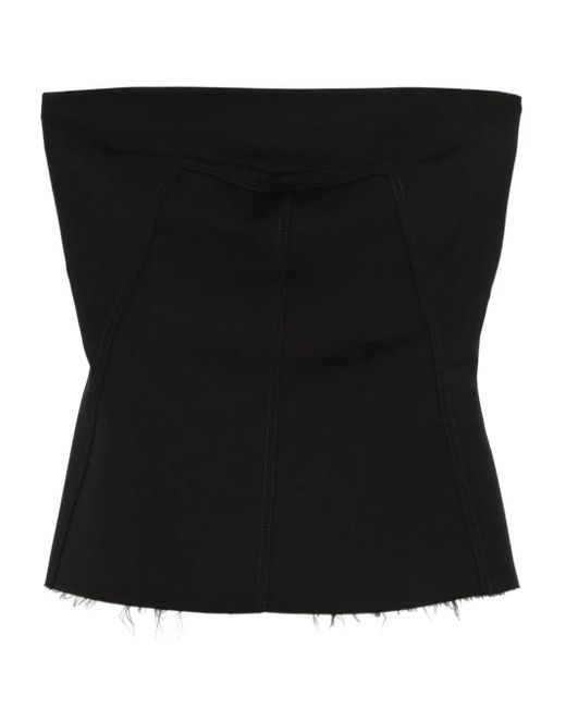 Top palabra de honor Rick Owens de color Black