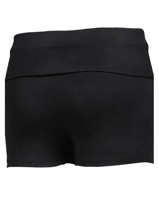 Anomalies Department Black Lace-Up Logo-Print Shorts