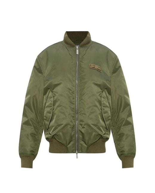 Off-White c/o Virgil Abloh Green Insulated 'Bomber' Jacket