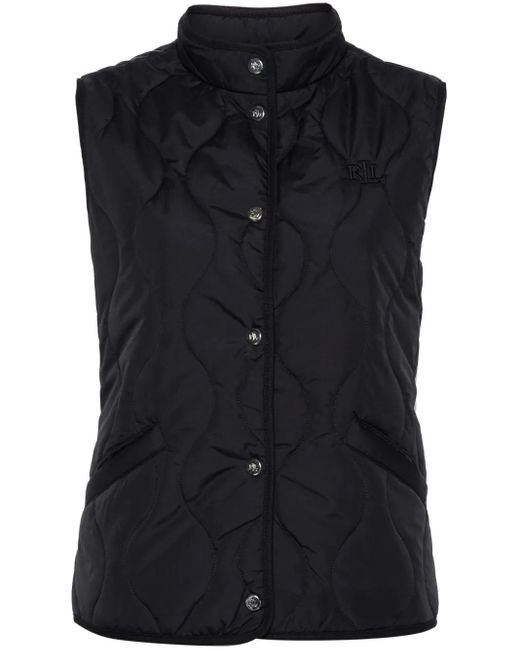 Ralph Lauren Black Quilted Padded Gilet