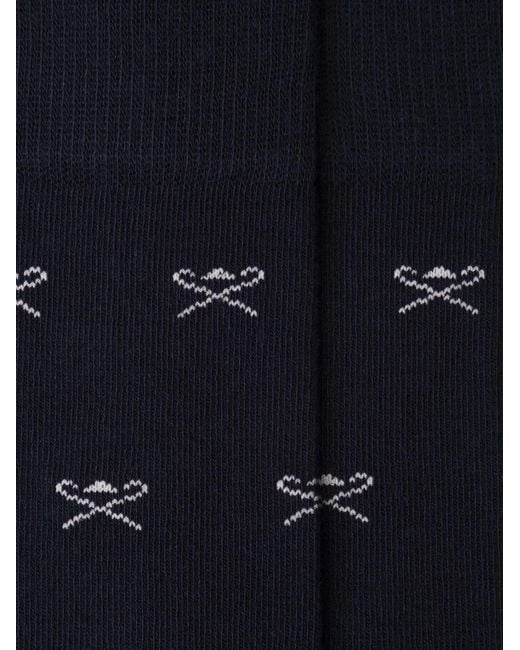 Hackett Blue Icon Jacquard Socks for men