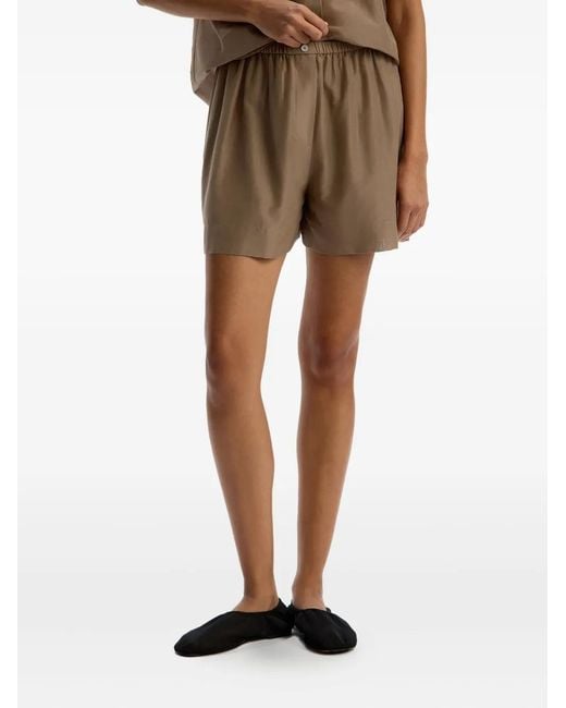 12 STOREEZ Natural Elasticated-Waist Cotton Shorts