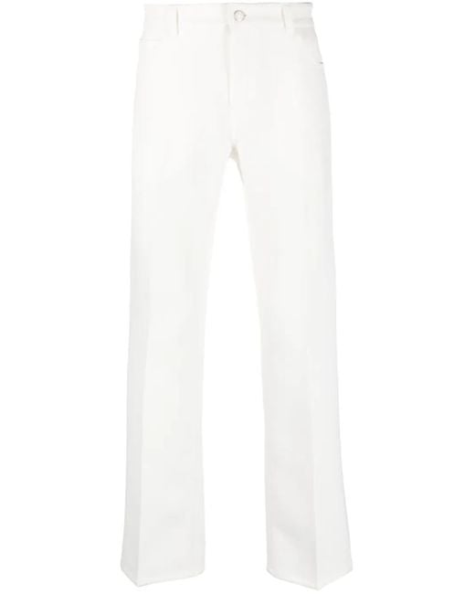 Pantalones bootcut de vestir Courreges de hombre de color White