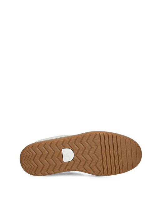 Sorel White Ona Drift Lx Logo-Lace Panelled Sneakers