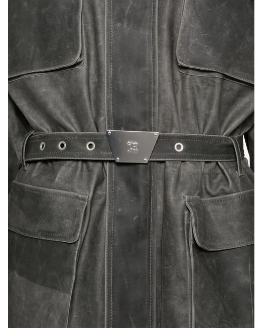M I S B H V Black Blade Runner Parka for men