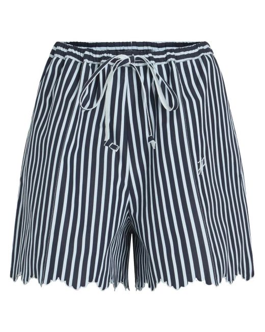Patou ストライプ ショートパンツ Blue