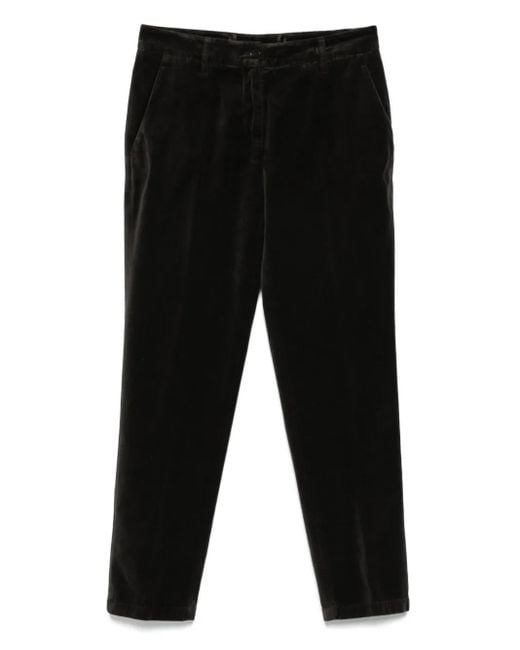 Aspesi Black Mod.0107 Velvet Pocket Trousers