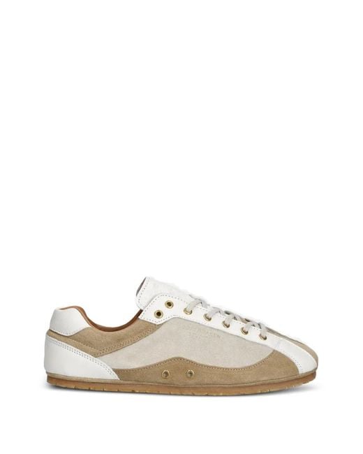 COPENHAGEN White Leather Panelled Sneakers