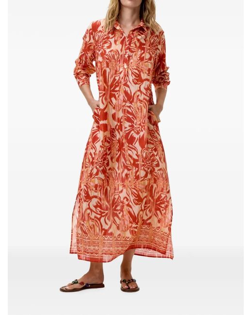 One Season Red Gilli Floral-Print Maxi Dress