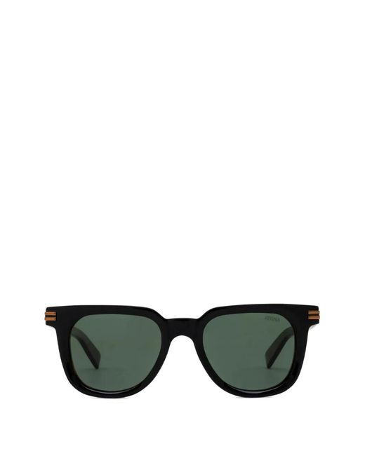 Zegna Green Square-Frame Sunglasses for men