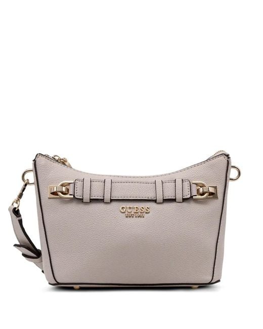 Guess Gray Zip-Fastening Crossbody Bag