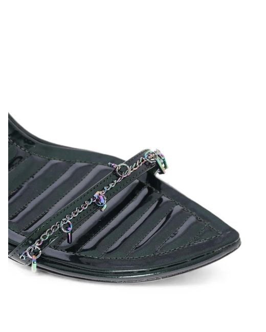 DIESEL White D-Vina Iridescent-Heel Sandals