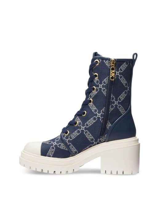 MICHAEL Michael Kors チャンキーソール コンバットブーツ Blue