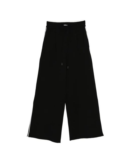 Juun.J Black Side-Stripe Trousers