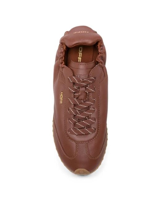 HOFF Brown Bridge Napa Leather Sneakers