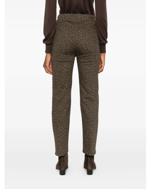 FRAME Gray Jeans mit Leoparden-Print