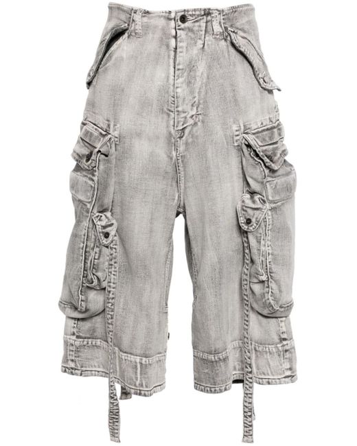 Julius Jeans-Shorts mit aufgesetzten Taschen in Gray für Herren