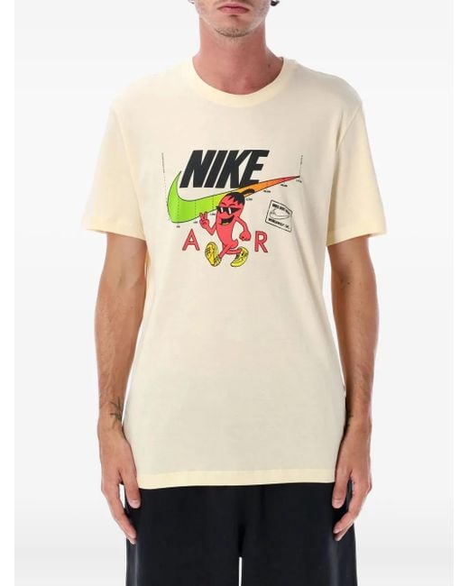 Nike Natural Logo-Print T-Shirt for men