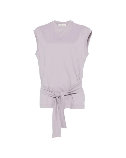 Tela Purple Sacco Tied-Waist T-Shirt