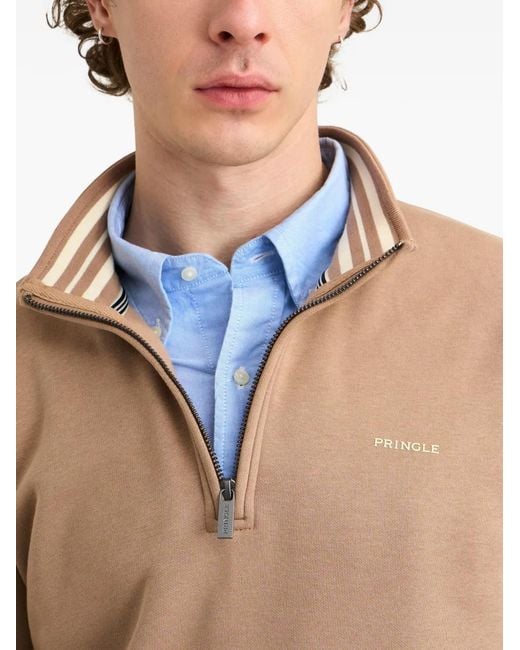 Pringle of Scotland Pullover mit Reißverschluss in Natural für Herren