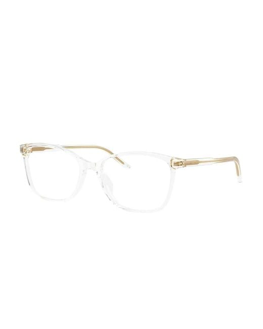 Dolce & Gabbana White Rectangle-Frame Glasses