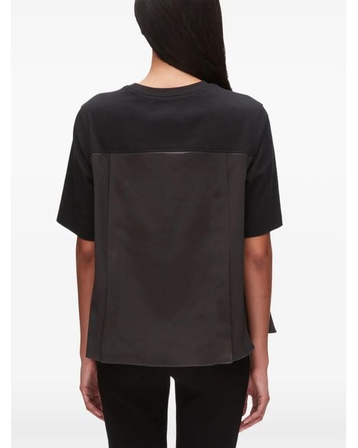 3.1 Phillip Lim Black Panelled T-Shirt