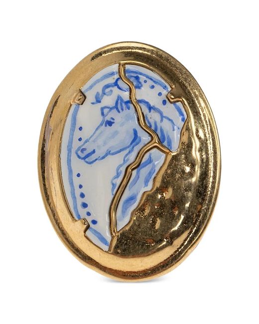 Chloé Blue Bloomcraft Signet Ring