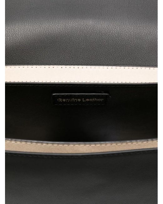 Love Moschino Black Logo-Embossed Shoulder Bag