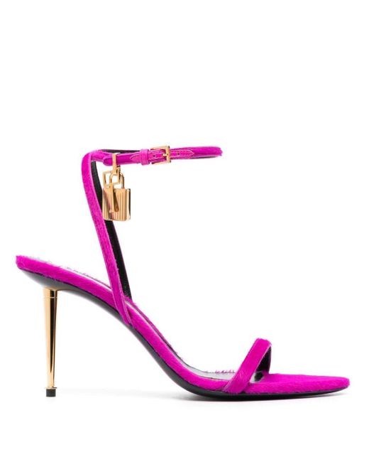 Tom Ford Pink Padlock 85mm Leather Sandals