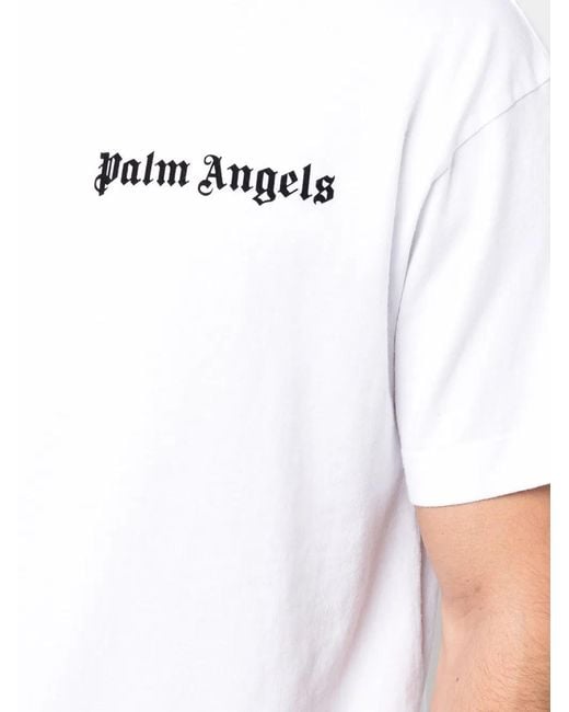 Palm Angels Black T-shirts And Polos Red for men