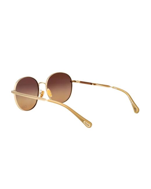 Chloé Brown Round-Frame Sunglasses