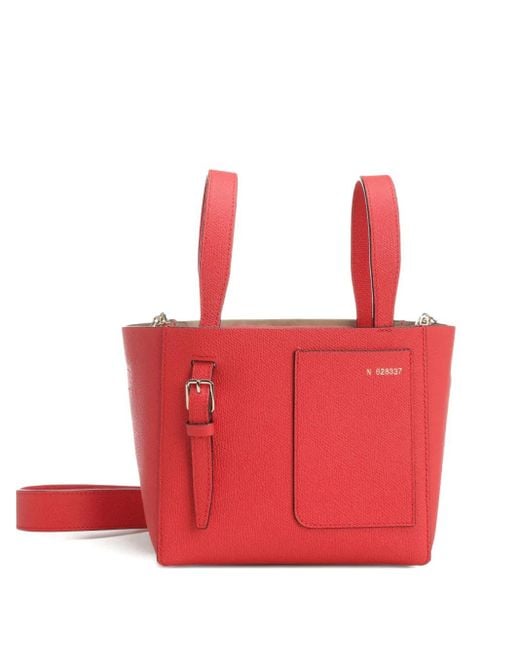 Bolso shopper Soft Bucket Valextra de color Red