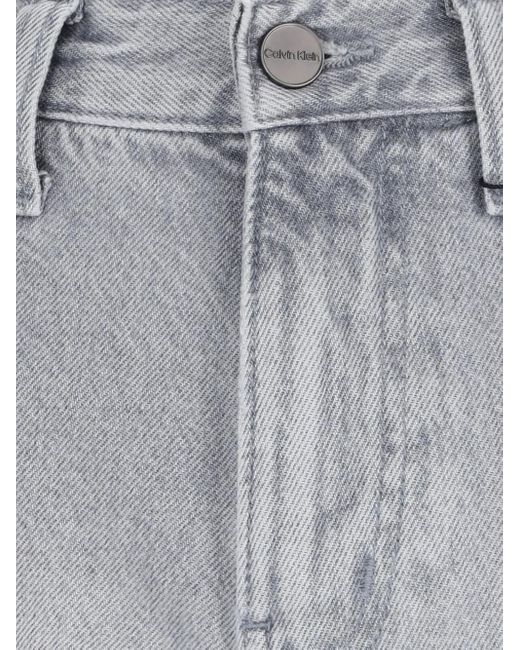 Calvin Klein ロゴパッチ ジーンズ Gray