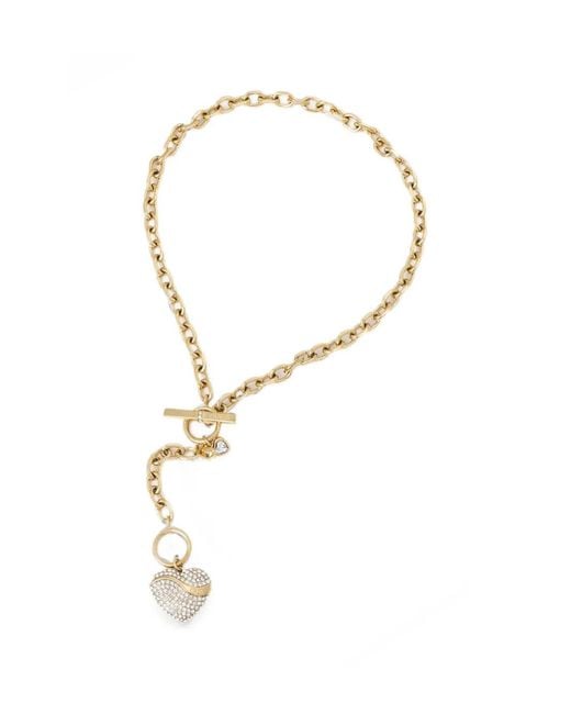 Guess White Heart-Pendant Necklace