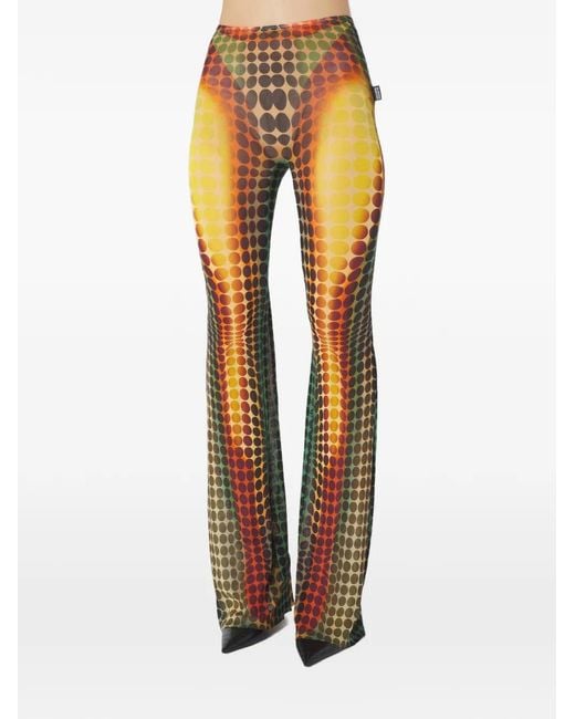 Jean Paul Gaultier Orange "Re-Edition: Flare Trousers" Trousers