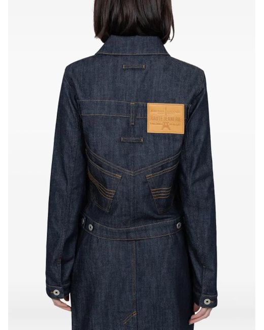 Jean Paul Gaultier Blue Trompe-L'Oeil Denim Jacket