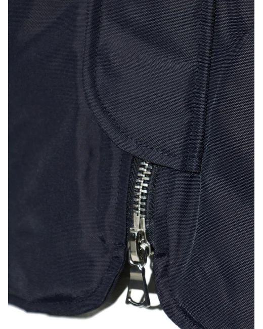 Officine Generale Blue Zip-Fastening Bomber Jacket for men