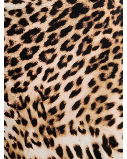 Falda midi recta con motivo de leopardo Gestuz de color White