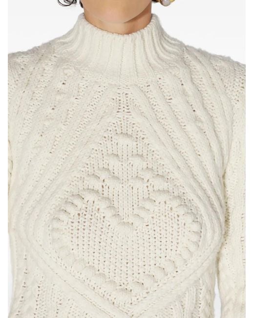 Vestido largo Aran Jean Paul Gaultier de color White