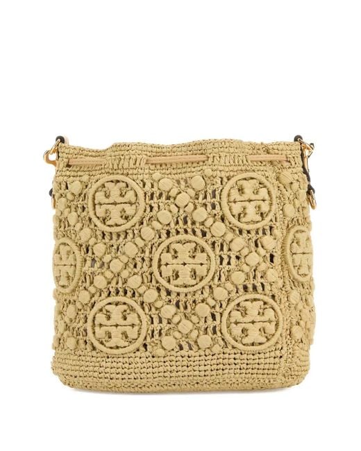 Tory Burch Metallic Monogram-Pattern Bag