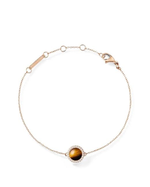 Daniel Wellington White Tiger Eye Embellished Necklace