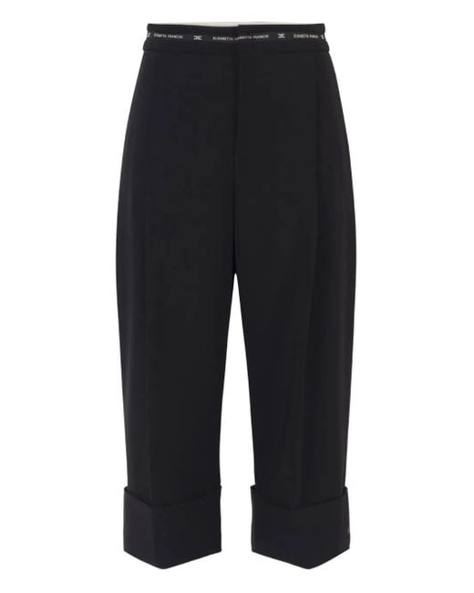 Pantalon De Tailleur Court Elisabetta Franchi en coloris Blue