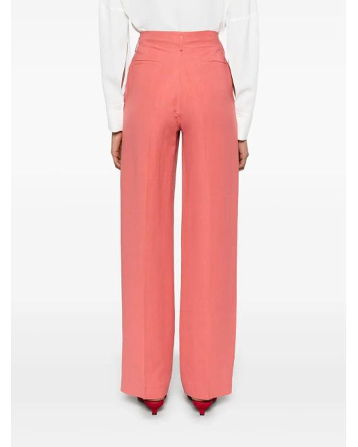 Antonelli Broek Met Geplooid Detail in het Red