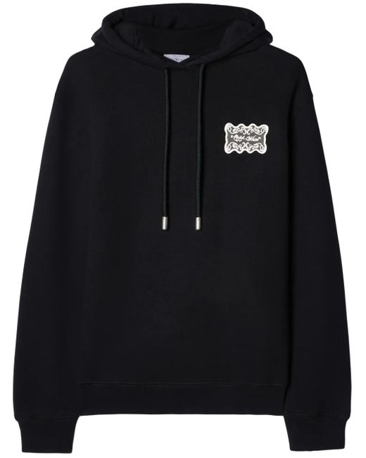 Off-White c/o Virgil Abloh Black Lace Label Reg Hoodie