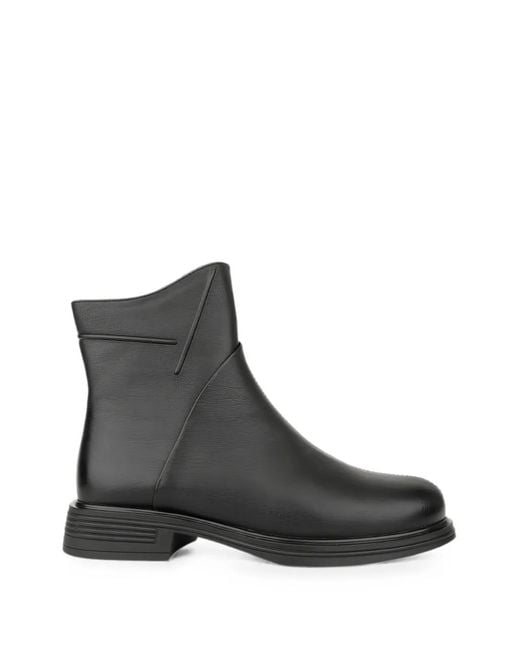 Linda Baumann Black Zip-Fastening Ankle Boots